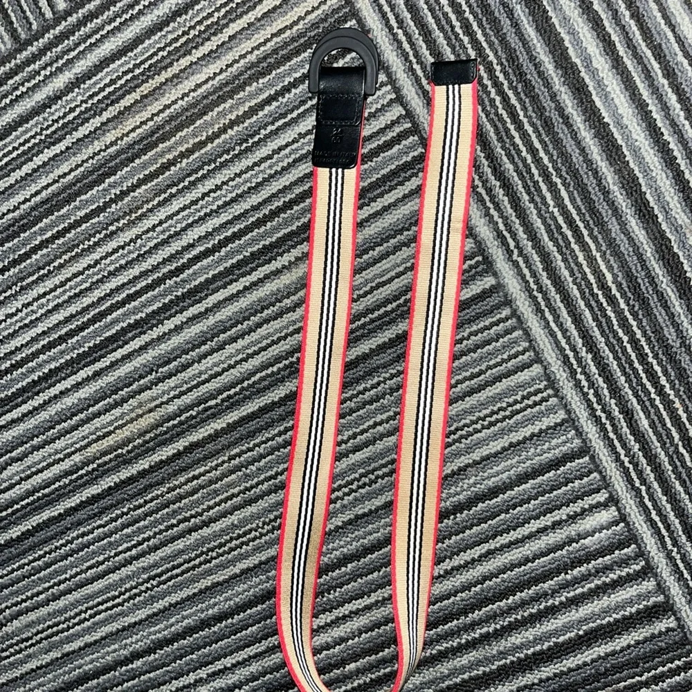 Burberry Kids Belt in Red, Black, and Cream